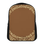 Mayan Circle Symbol Print Casual Backpack