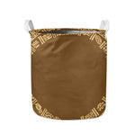 Mayan Circle Symbol Print Collapsible Laundry Basket