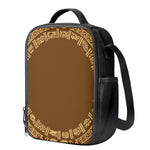 Mayan Circle Symbol Print Crossbody Lunch Bag