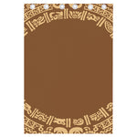Mayan Circle Symbol Print Curtain