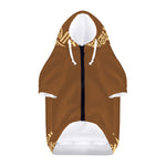 Mayan Circle Symbol Print Dog Zip Up Hoodie