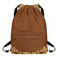 Mayan Circle Symbol Print Drawstring Backpack