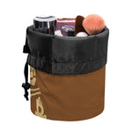 Mayan Circle Symbol Print Drawstring Makeup Bag