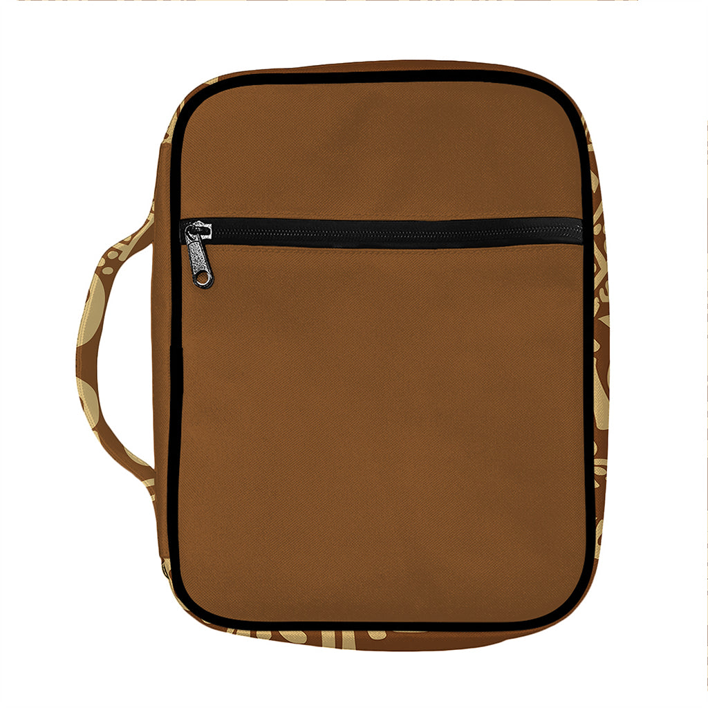 Mayan Circle Symbol Print Front Pocket Bible Bag