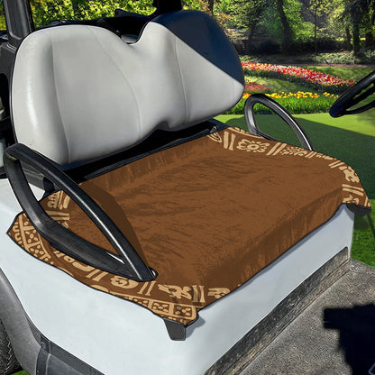 Mayan Circle Symbol Print Golf Cart Seat Cover