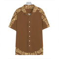 Mayan Circle Symbol Print Hawaiian Shirt