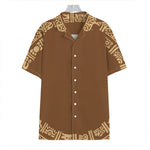 Mayan Circle Symbol Print Hawaiian Shirt