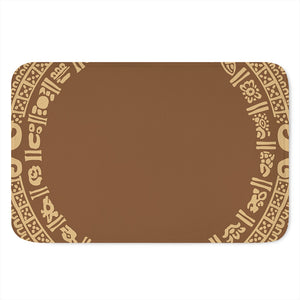 Mayan Circle Symbol Print Indoor Door Mat