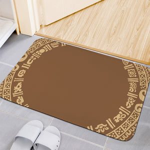 Mayan Circle Symbol Print Indoor Door Mat