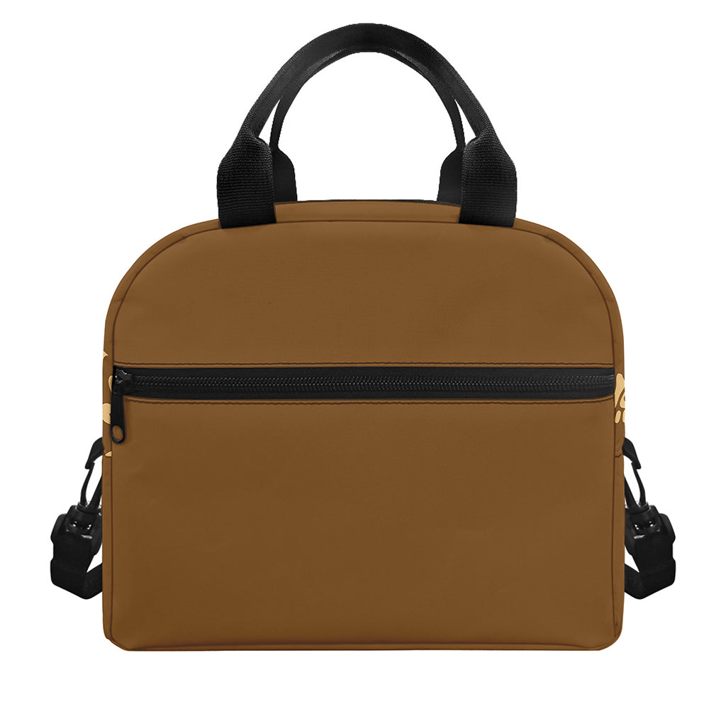 Mayan Circle Symbol Print Insulated Lunch Bag