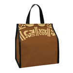 Mayan Circle Symbol Print Insulated Lunch Tote