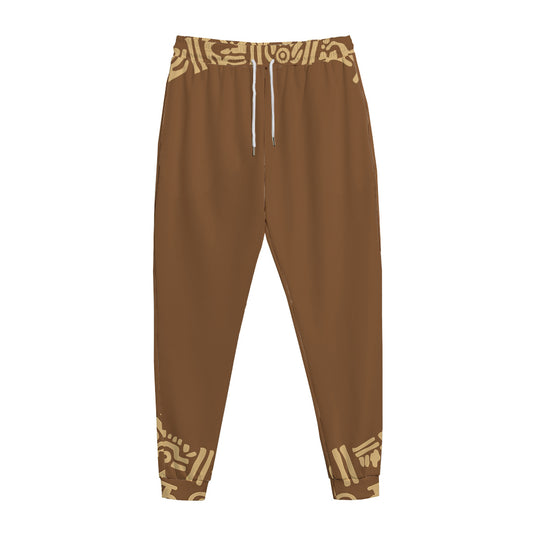 Mayan Circle Symbol Print Jogger Pants