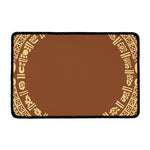 Mayan Circle Symbol Print Kitchen Mat