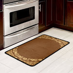 Mayan Circle Symbol Print Kitchen Mat