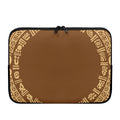 Mayan Circle Symbol Print Laptop Sleeve