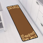 Mayan Circle Symbol Print Long Kitchen Mat