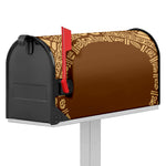 Mayan Circle Symbol Print Mailbox Cover