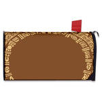 Mayan Circle Symbol Print Mailbox Cover