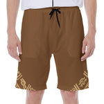 Mayan Circle Symbol Print Men's Beach Shorts