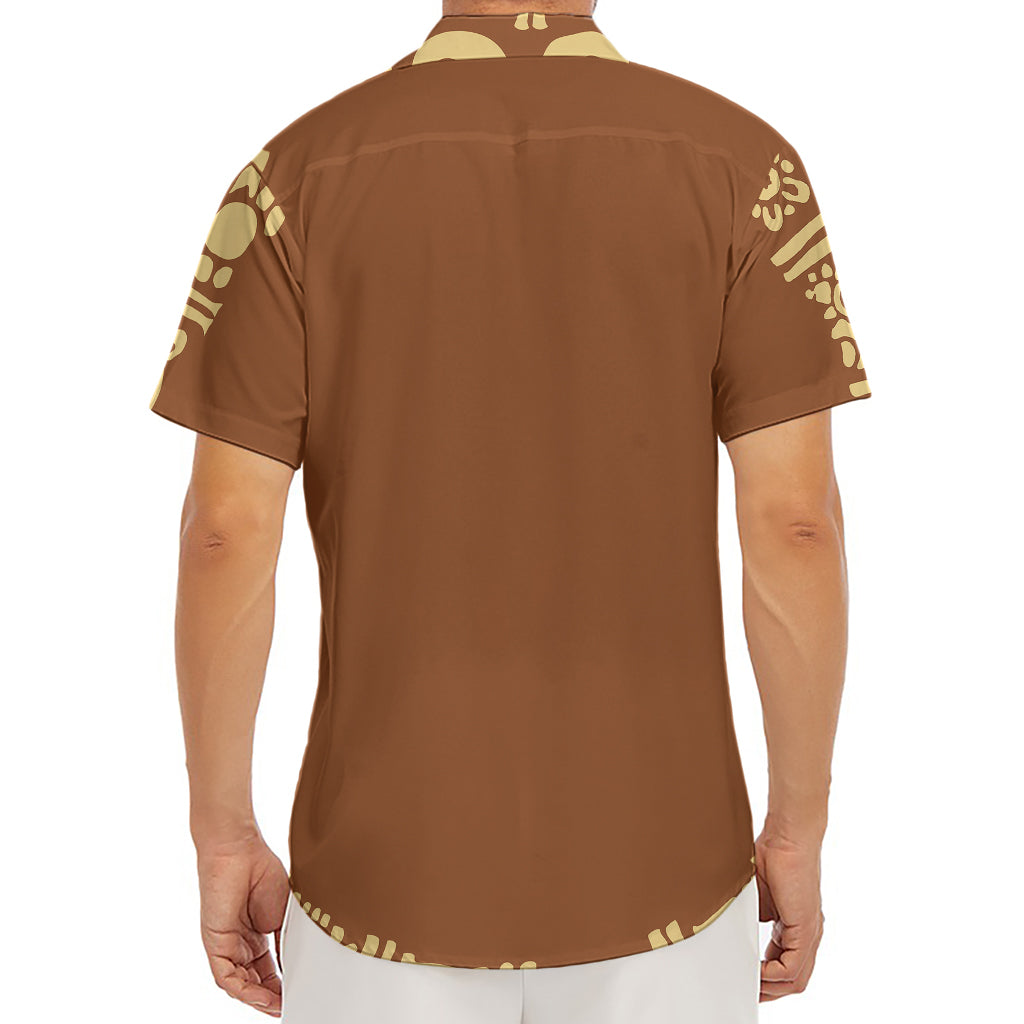 Mayan Circle Symbol Print Men's Deep V-Neck Shirt