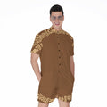 Mayan Circle Symbol Print Men's Romper