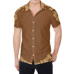 Mayan Circle Symbol Print Men's Shirt