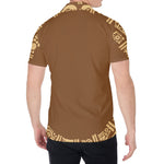 Mayan Circle Symbol Print Men's Shirt