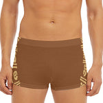 Mayan Circle Symbol Print Men's Short Boxer Briefs