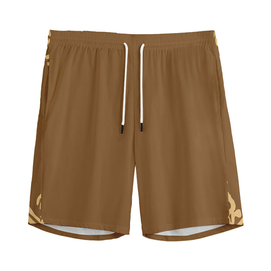 Mayan Circle Symbol Print Men's Sports Shorts