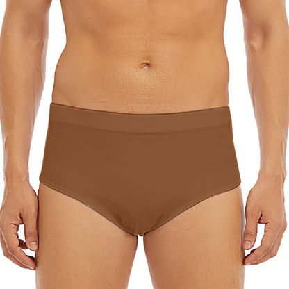 Mayan Circle Symbol Print Men's Triangle Swim Briefs