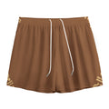 Mayan Circle Symbol Print Mesh Shorts