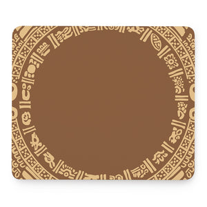 Mayan Circle Symbol Print Mouse Pad