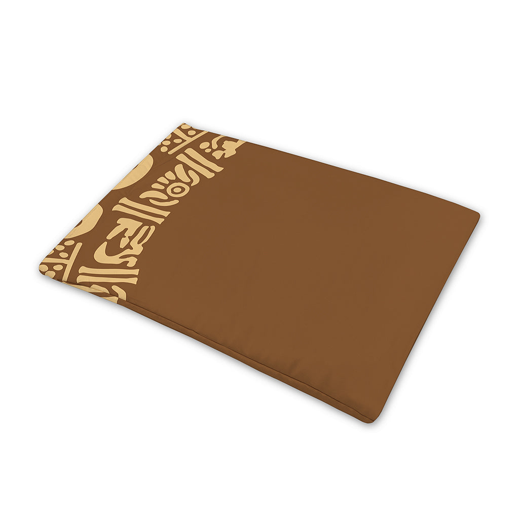 Mayan Circle Symbol Print Pet Cooling Mat Cover