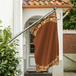 Mayan Circle Symbol Print Polyester Flag