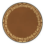 Mayan Circle Symbol Print Round Floor Mat