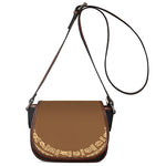 Mayan Circle Symbol Print Saddle Bag