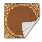 Mayan Circle Symbol Print Silk Bandana