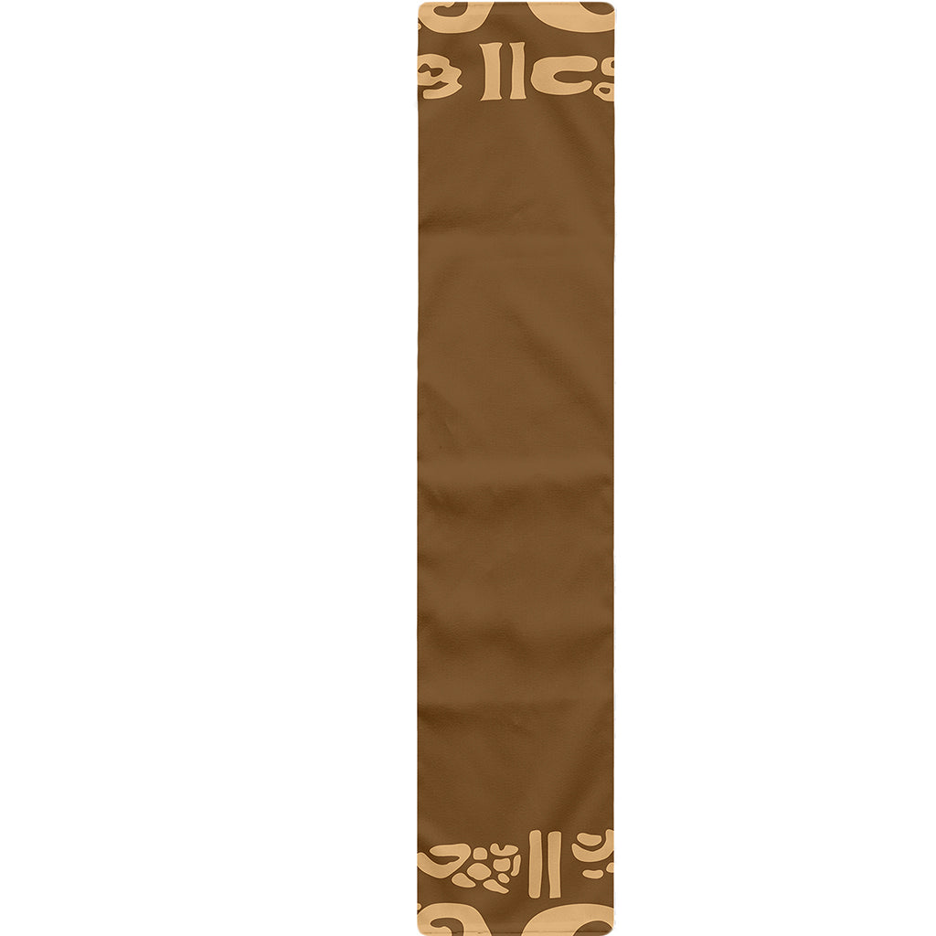 Mayan Circle Symbol Print Table Runner