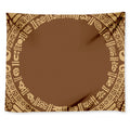 Mayan Circle Symbol Print Tapestry