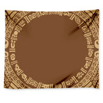 Mayan Circle Symbol Print Tapestry