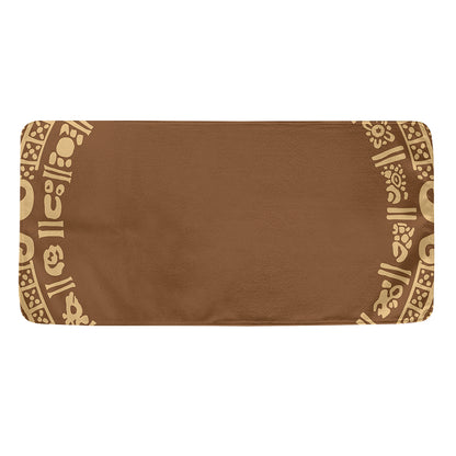 Mayan Circle Symbol Print Towel