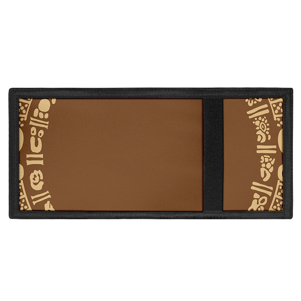 Mayan Circle Symbol Print Trifold Wallet