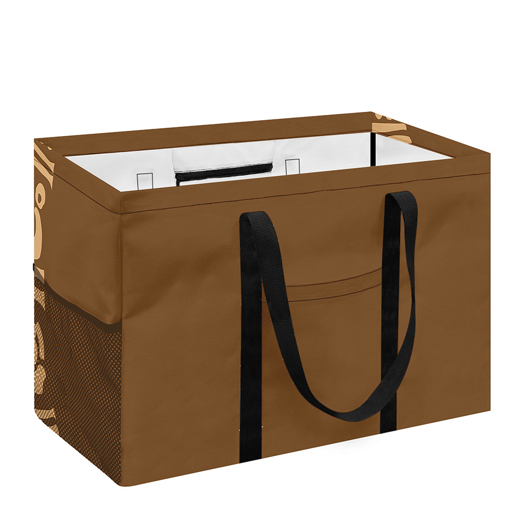 Mayan Circle Symbol Print Utility Tote Bag