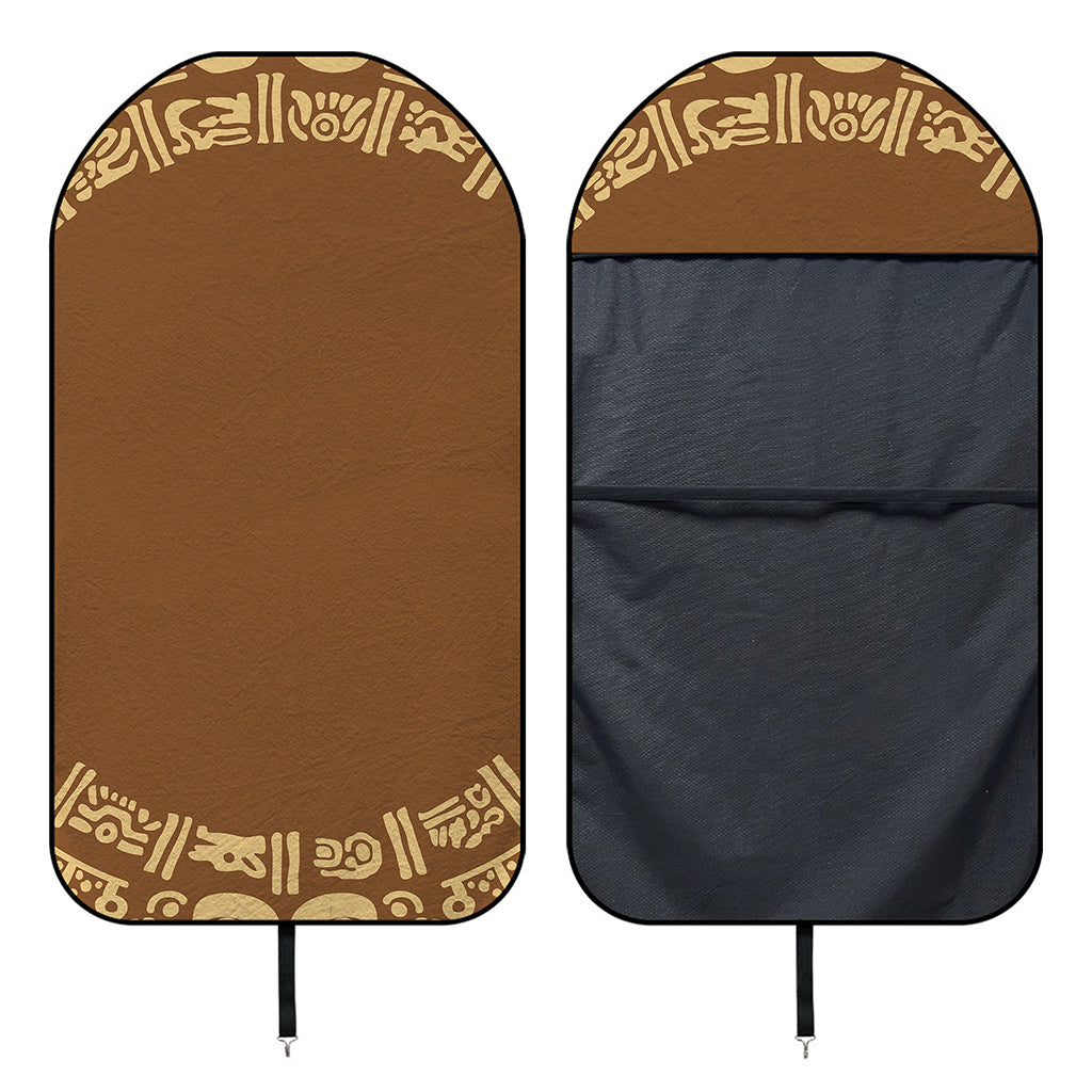 Mayan Circle Symbol Print Waterproof Car Seat Cover