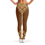 Mayan Circle Symbol Print Women's Leggings