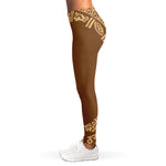 Mayan Circle Symbol Print Women's Leggings
