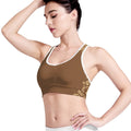 Mayan Circle Symbol Print Women's Sports Bra