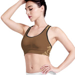 Mayan Circle Symbol Print Women's Sports Bra