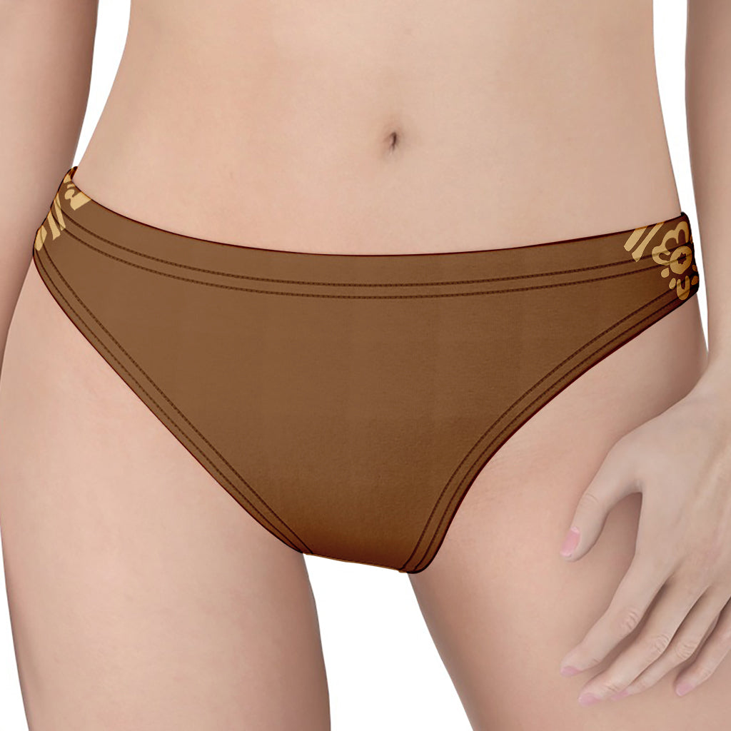 Mayan Circle Symbol Print Women's Thong
