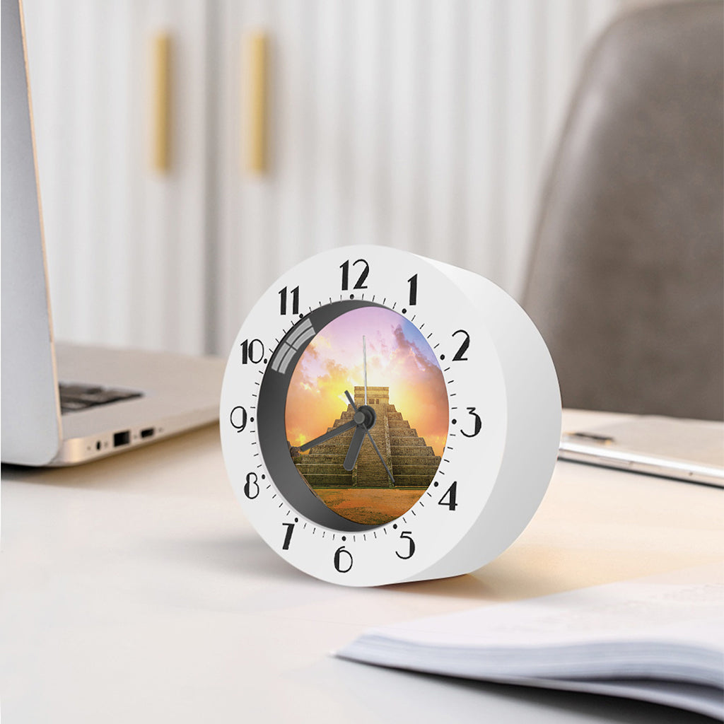 Mayan Civilization Print Alarm Clock